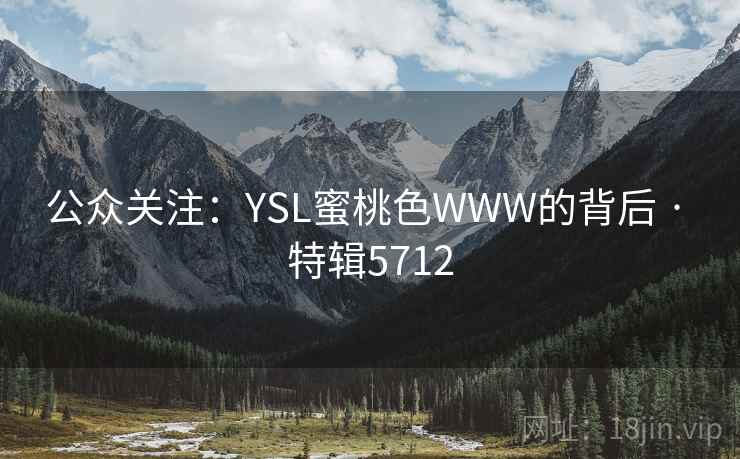 公众关注：YSL蜜桃色WWW的背后 · 特辑5712