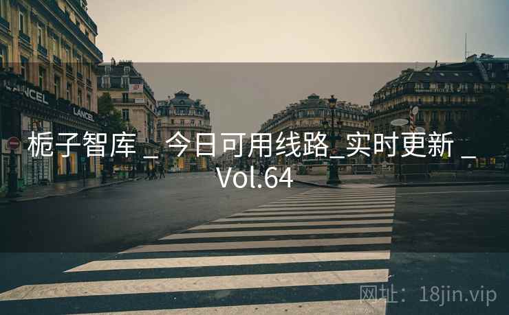 栀子智库 _ 今日可用线路_实时更新 _ Vol.64